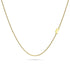 Bold Alphabet Letter Initial Charm Necklace in Gold Tone
